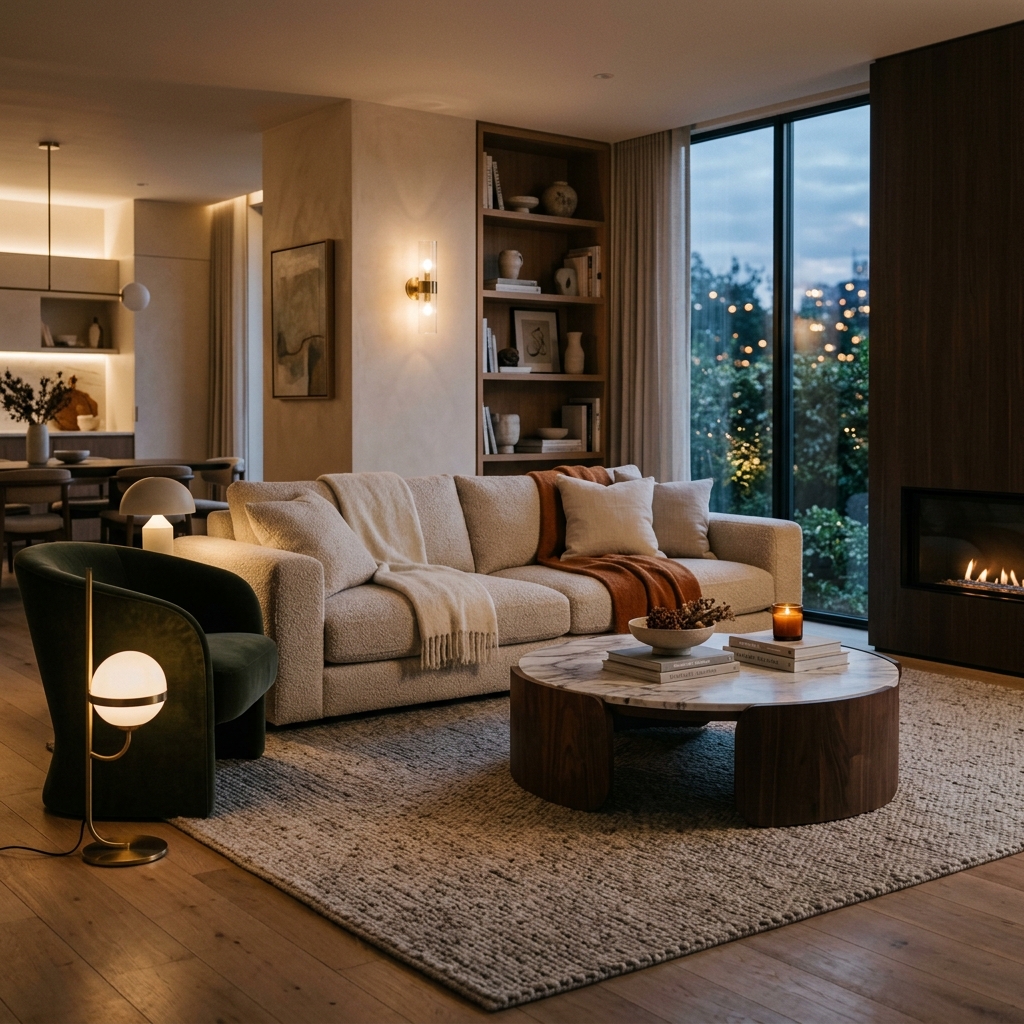Luxury Residential Living Room Interior